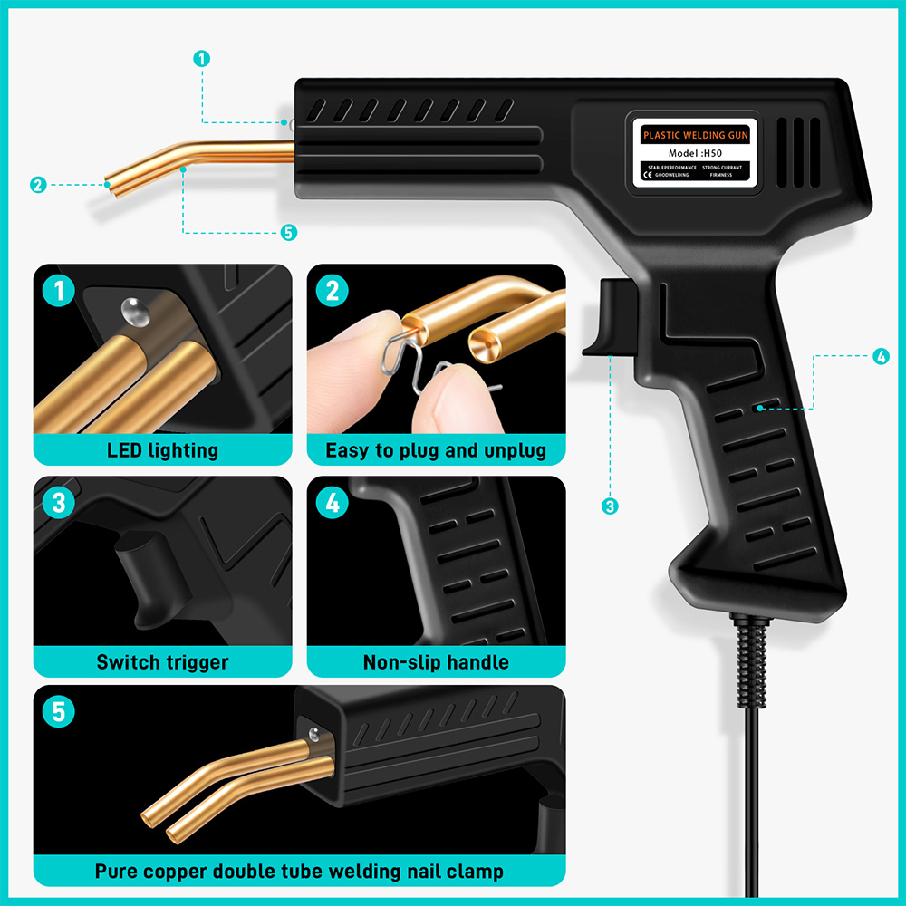 Kit saldatore di plastica da 5 - Portable Welding Generator recensione e prezzo