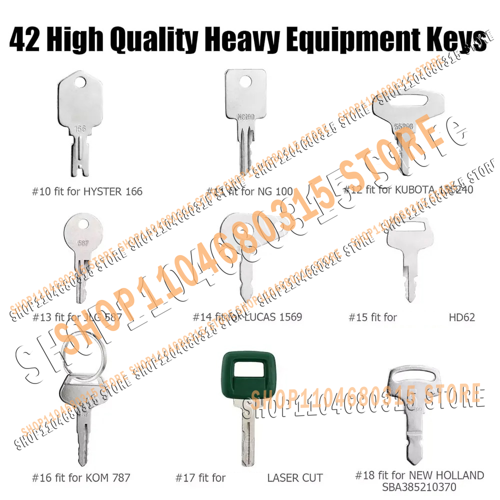 42 Nuove Chiavi di Accensione  - Heavy Equipment Bobcat recensione e prezzo